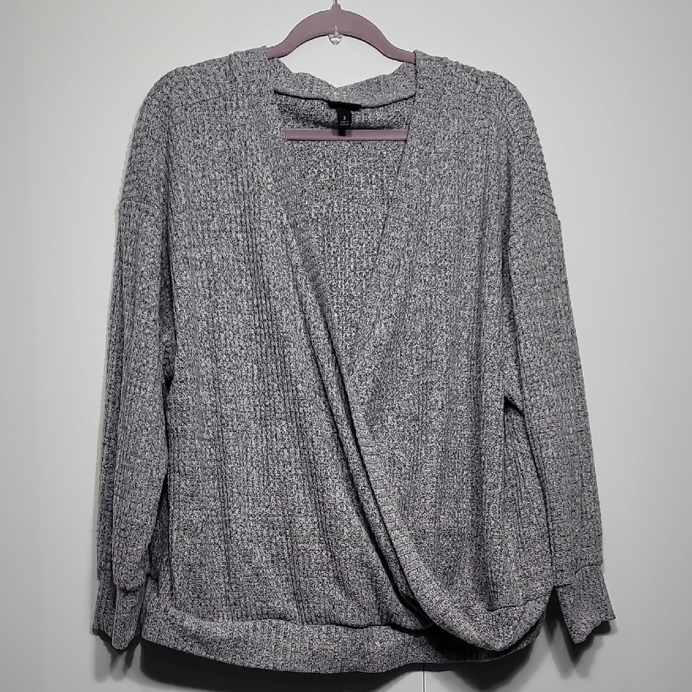 Torrid Gray V-Neck Women's Sweater